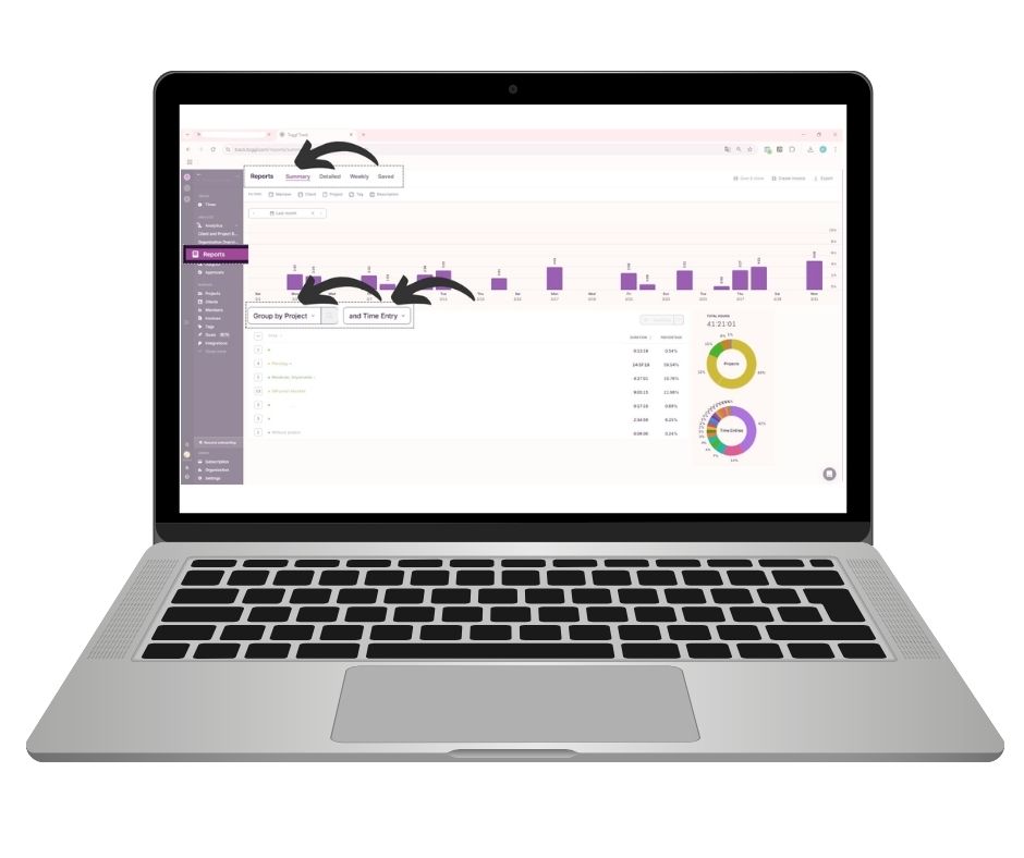 Toggl Track - időmérő program - használati útmutató